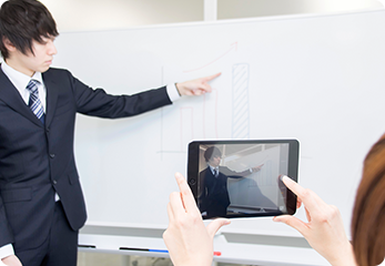 打合せ後のホワイトボードを撮影